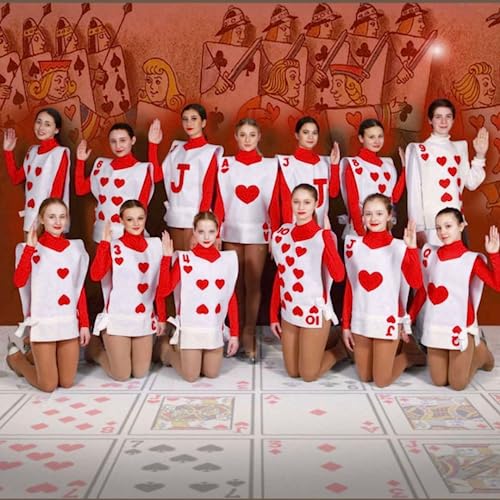 Jack of Hearts Playing Card Costume Tunic for Kids 4-9y
