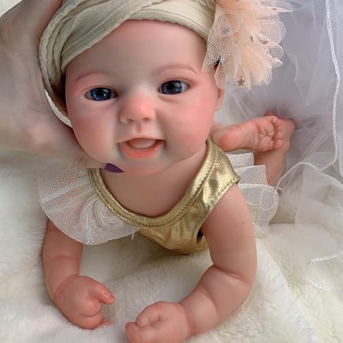 15 Inch Soft Silicone Baby Girl Doll - Lifelike Toy for Kids