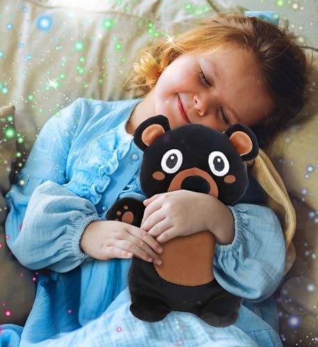 DolliBu Snug-Mooshies Standing Black Bear Plush - 10 Inches