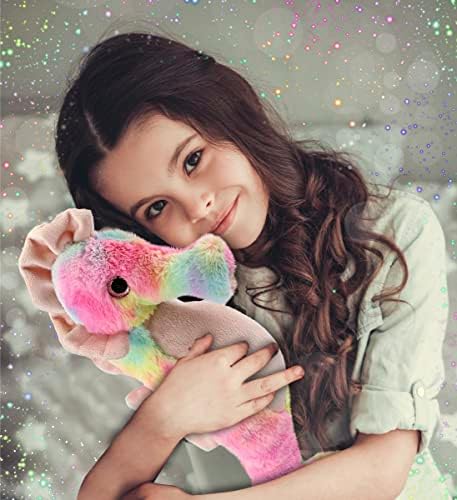 Dolli Bu Rainbow Seahorse Plush Toy - 15 Inches