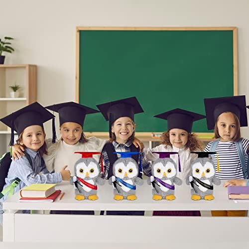 Sotiff 4 Pcs Graduation Owl Plush Toys 9 Inch