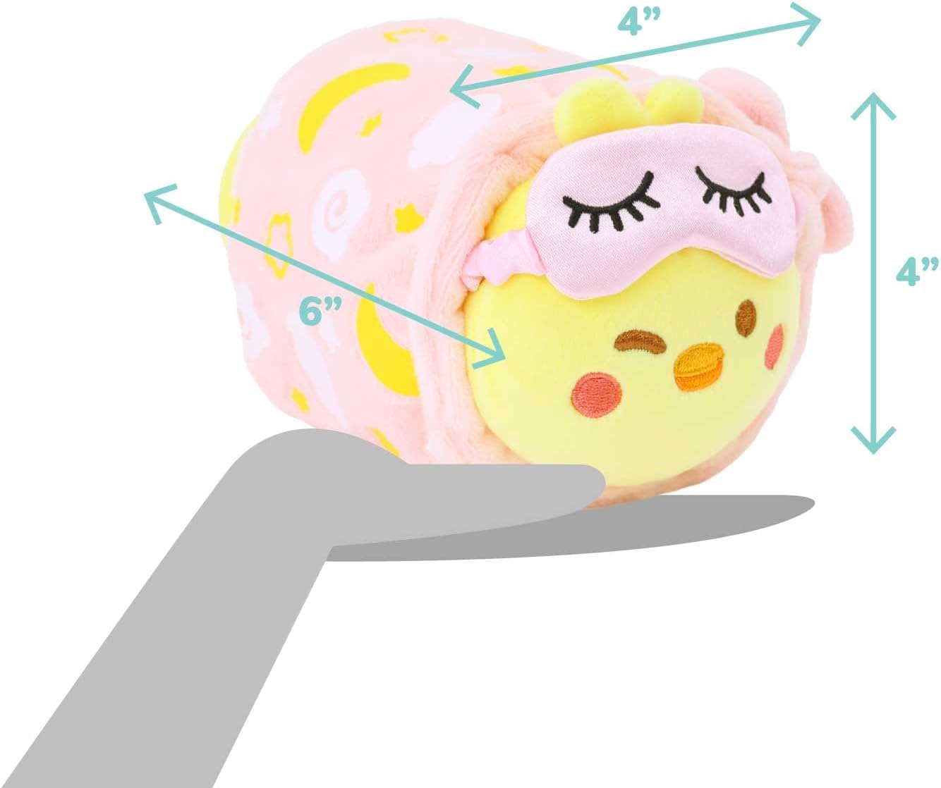 Anirollz Stuffed Animal Plush Spa Day Chickiroll with Eye Mask