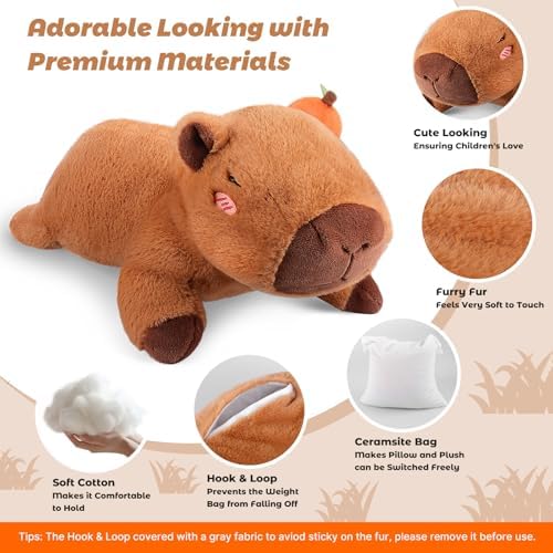 Bobbie Laxi 25 Inch 45 Lb Weighted Capybara Plush Toy