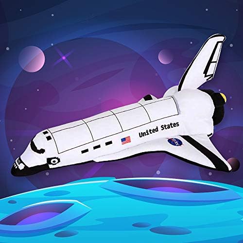 ArtCreativity Stuffed Space Shuttle - 14 Inch Plush Toy for Kids