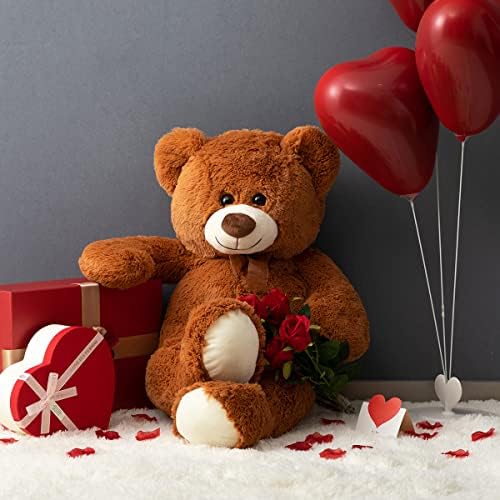 HollyHOME 36 Inch Brown Teddy Bear for Kids and Girlfriend