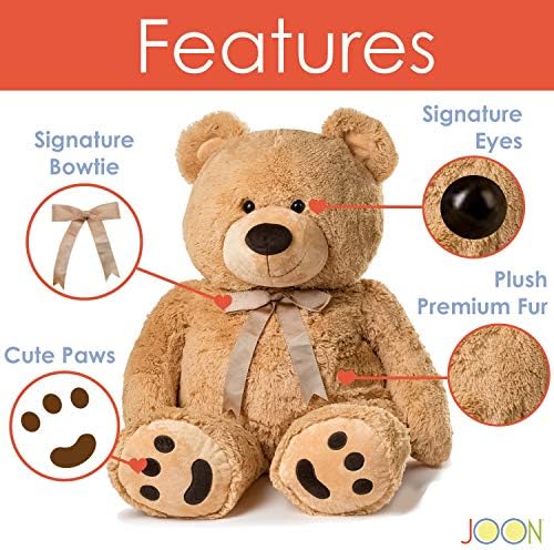 JOON Huge Teddy Bear 38 Inches Tan Fluffy