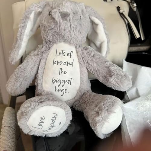 Custom Plush Bunny Keepsake Gift Toy with Name Personalization