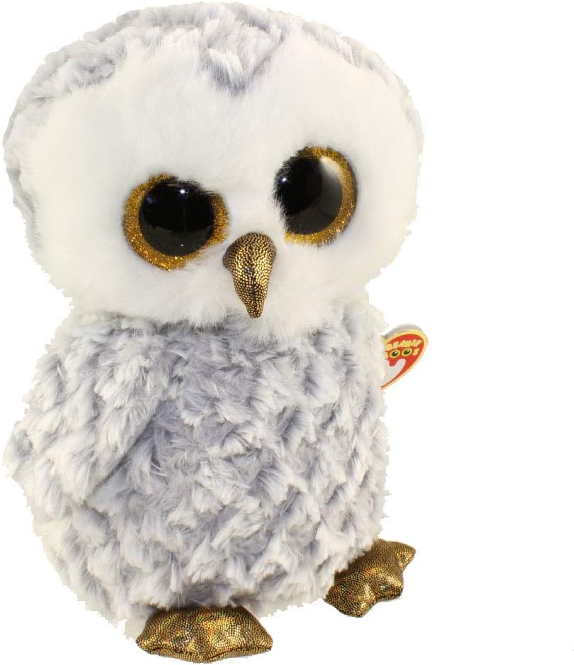 Ty Beanie Boos Owlette - WhiteGray Medium