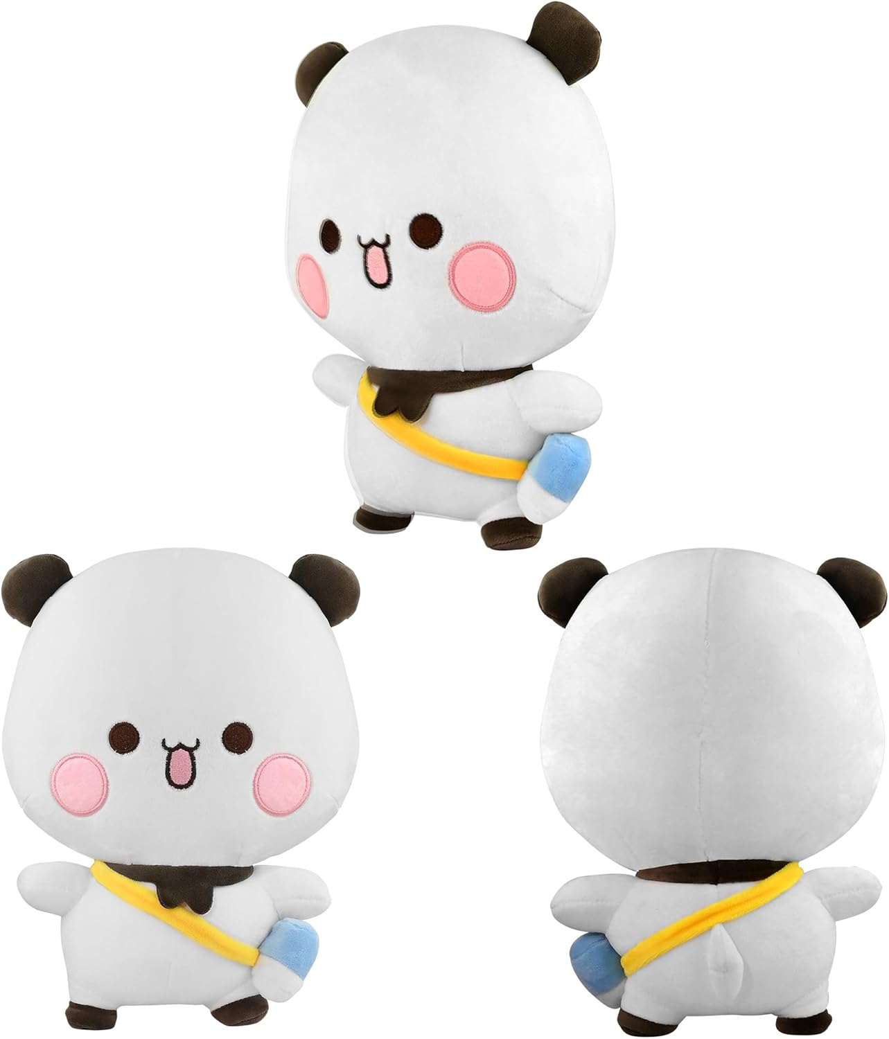 2 Pack White Bear and Brown Bear Plush Stuffed Animals