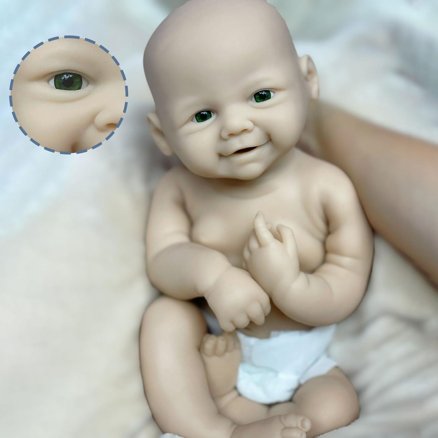 18 Inch Unpainted Reborn Silicone Baby Doll