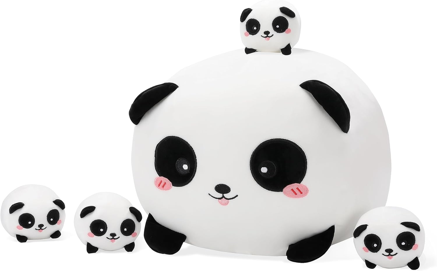 AtoBaby Cute Panda Plush Toy - 16 Inches with 4 Babies