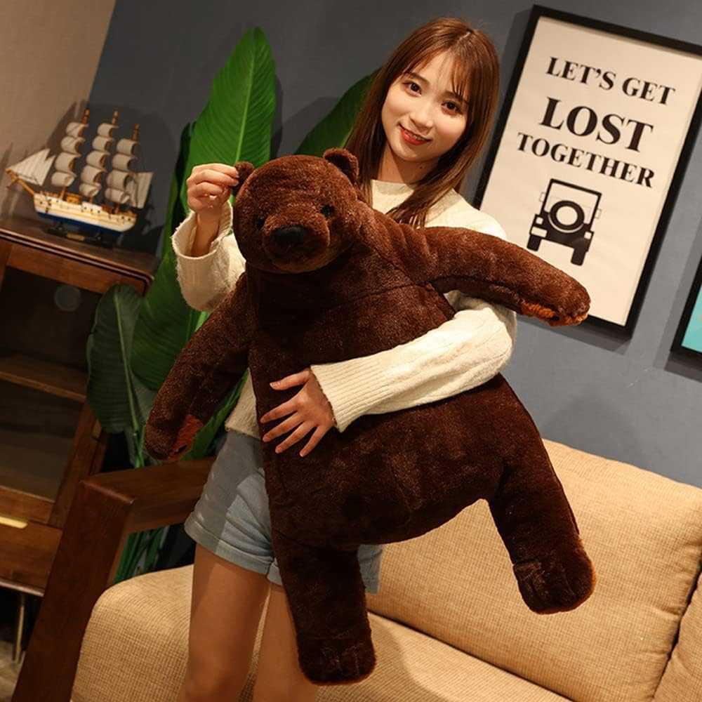 Giant Plush Teddy Bear Dark Brown 315 Inch Cuddly Toy