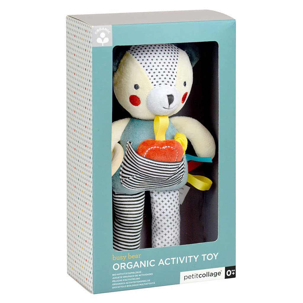Petit Collage Organic Busy Bear Activity Toy for Babies