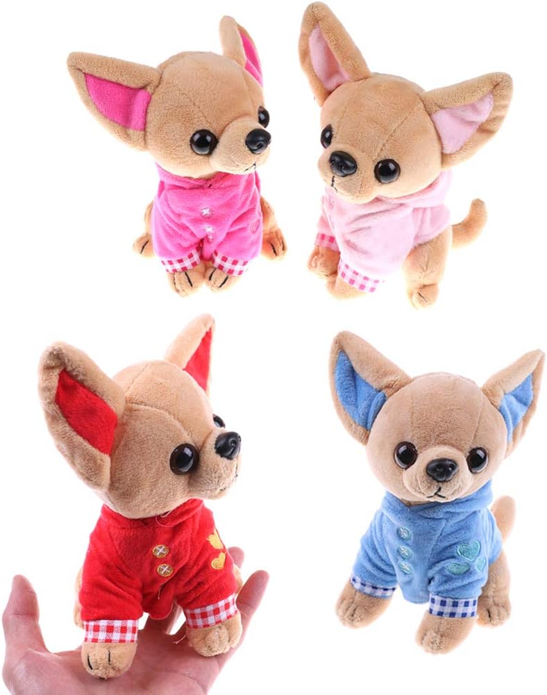 SUSHAFEN Stuffed Dog Plush Toy 17cm Cute Pillow Decoration