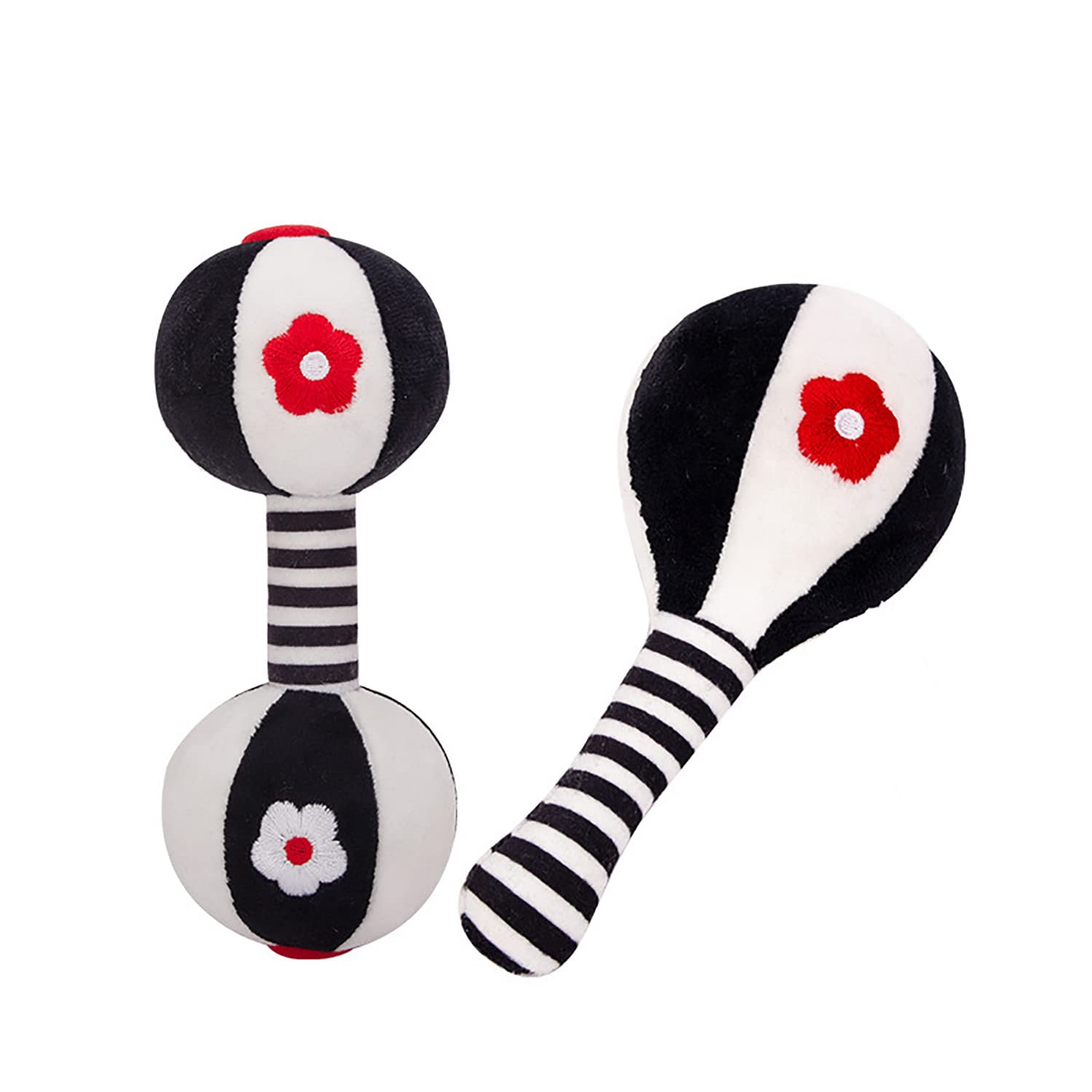SHXERO 2 Pcs Baby Rattles for 0-6 Months
