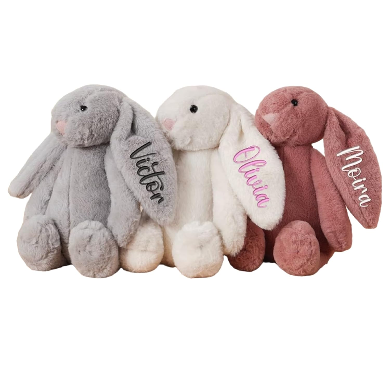 Personalized Easter Bunny Rabbit with Name Monogram