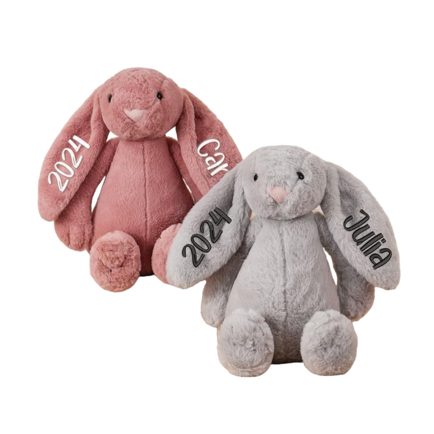 Personalized Easter Bunny Rabbit with Name Monogram