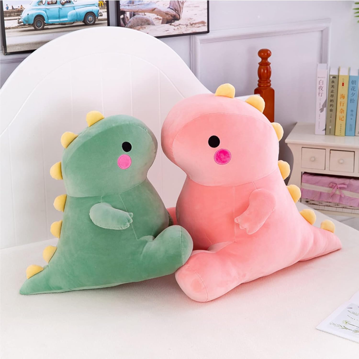 Green Dinosaur Plush Toy 13in Cute Stuffed Animal Doll