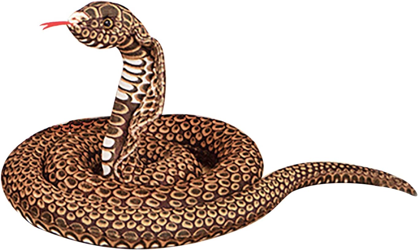67 Inch Realistic Cobra Plush Snake Toy