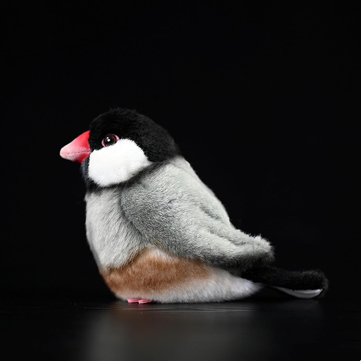 Tiny Heart Gray Bird Plush Toy for Kids 1