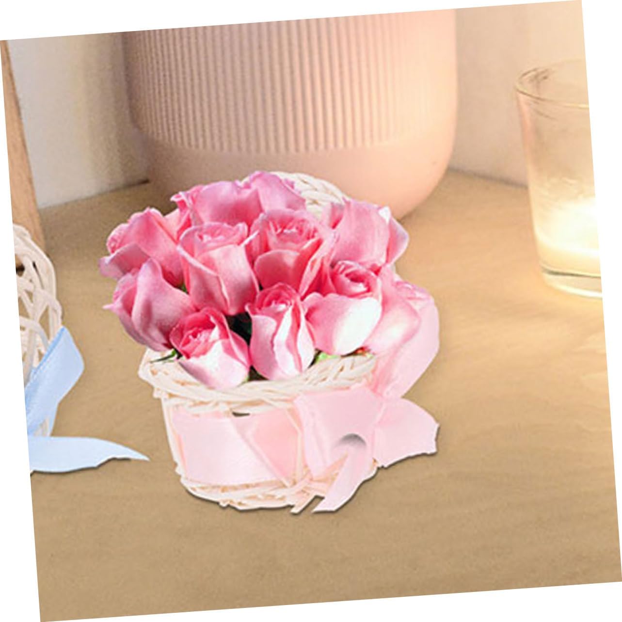 BESPORTBLE Mini Woven Rattan Basket Decor 6pcs