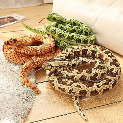 80 Inch Realistic Snake Plush Toy for Kids 1