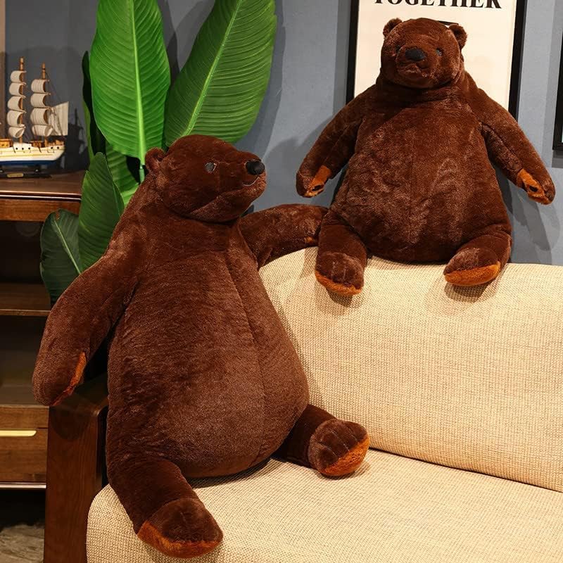 Giant Plush Teddy Bear Dark Brown 315 Inch Cuddly Toy
