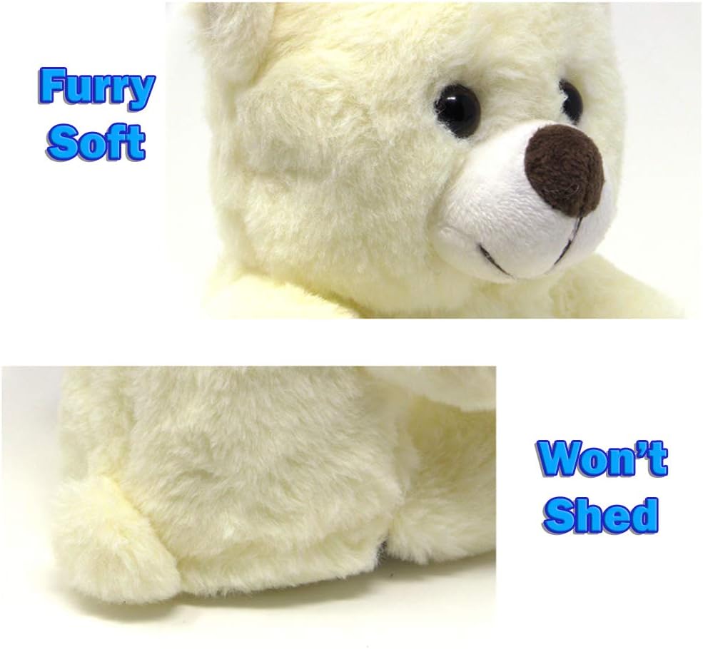 The Noodley LED Light Up Stuffed Animal Sleep Toy - 12 Inch White