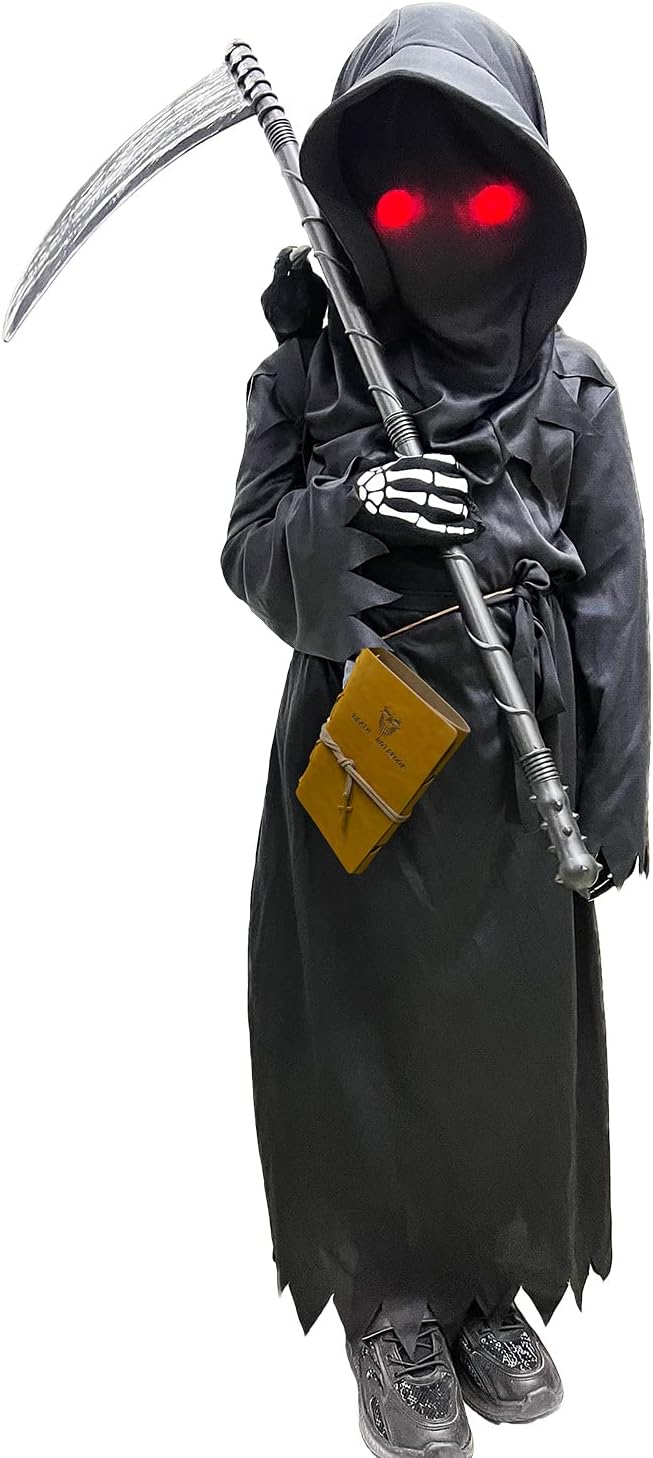 Grim Reaper Costume Kids Halloween Set for Boys