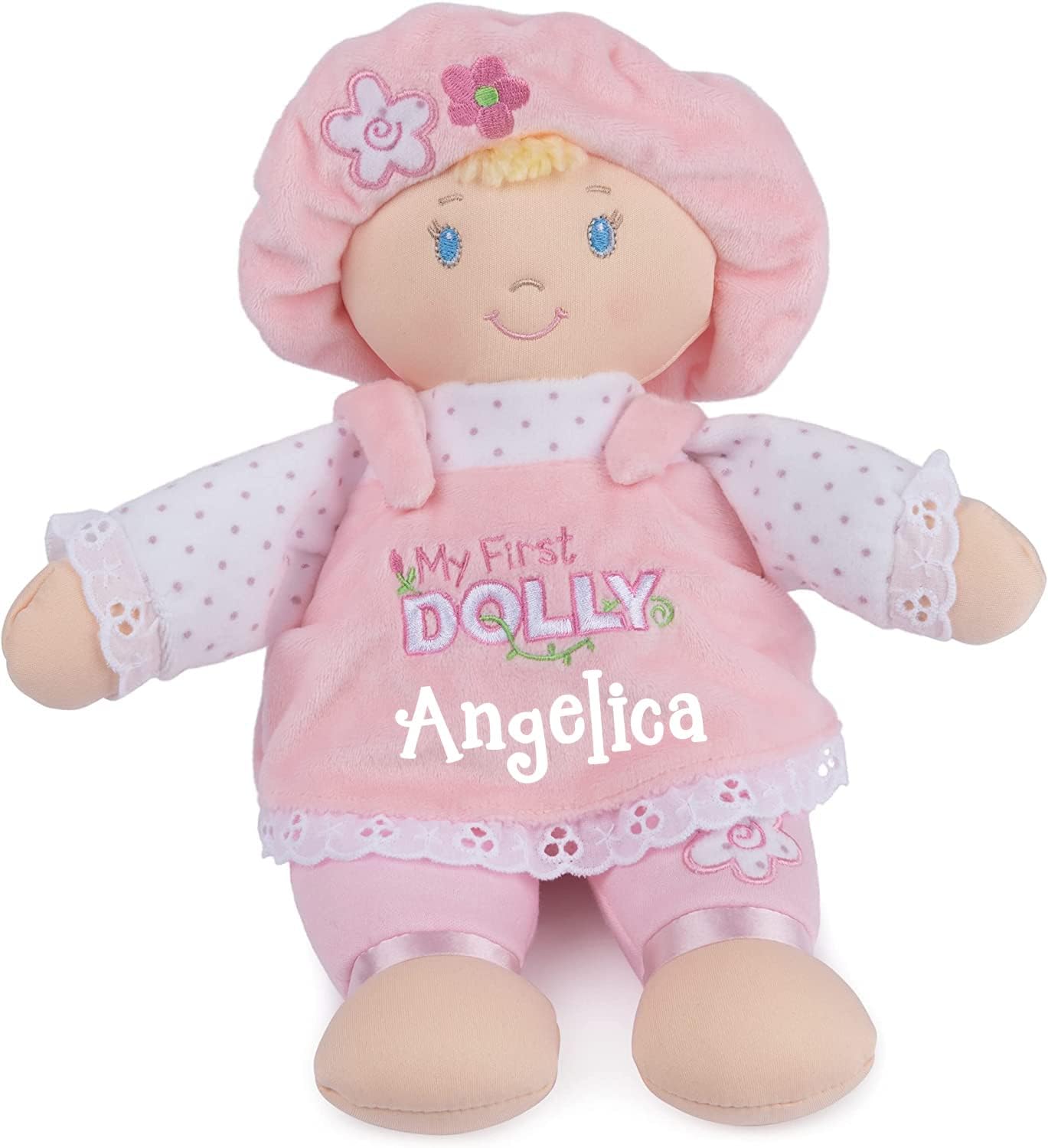 Personalized Blonde Dolly Plush 13 Inches - My First Dolly