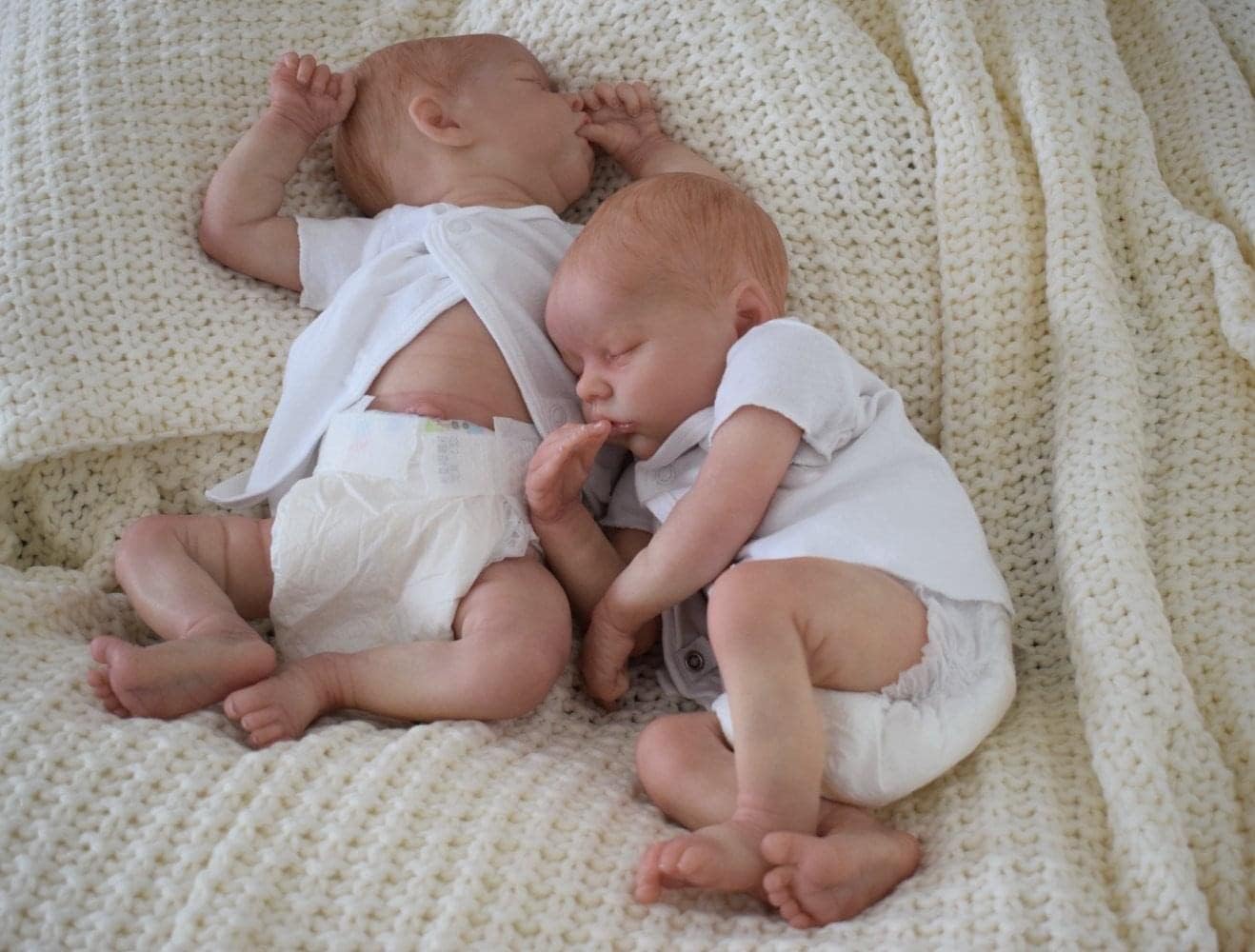 Pinky Reborn Realistic Newborn Baby Dolls 19 Inch Handmade