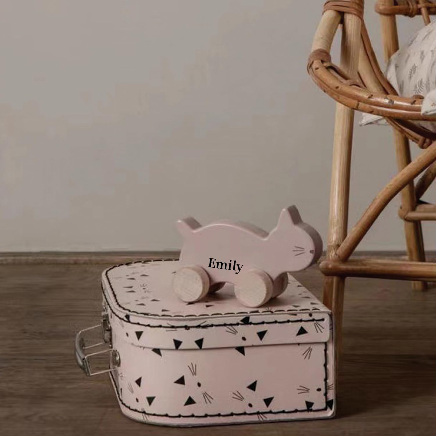 Personalized Name Wooden Toy Car for Kids