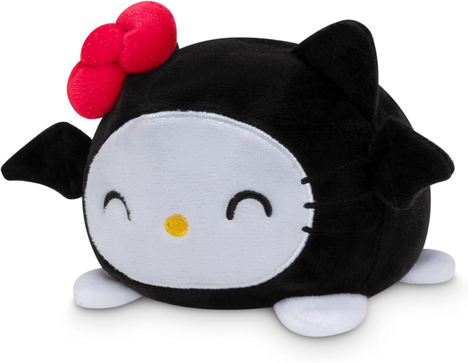 TeeTurtle Witch Bat Hello Kitty Plushie - Reversible Sensory Fidget Toy