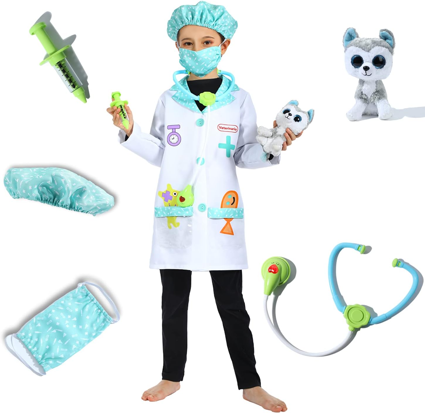 Kids Doctor Costume for Halloween Pretend Play