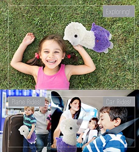 DolliBu Sparkle Purple Llama Plush 115 Inch 1