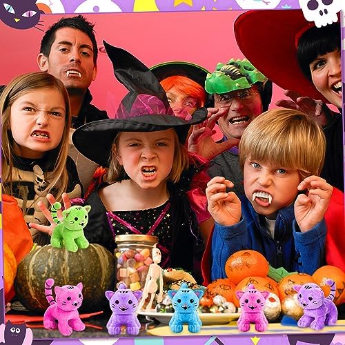 Jenaai 8 Pcs Halloween Cat Plush Set 1