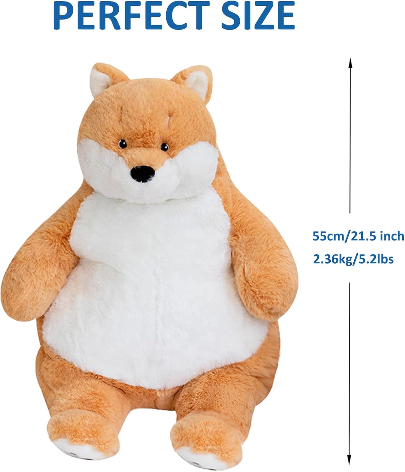 Ronivia Shiba Inu Weighted Plush Animal Pillow