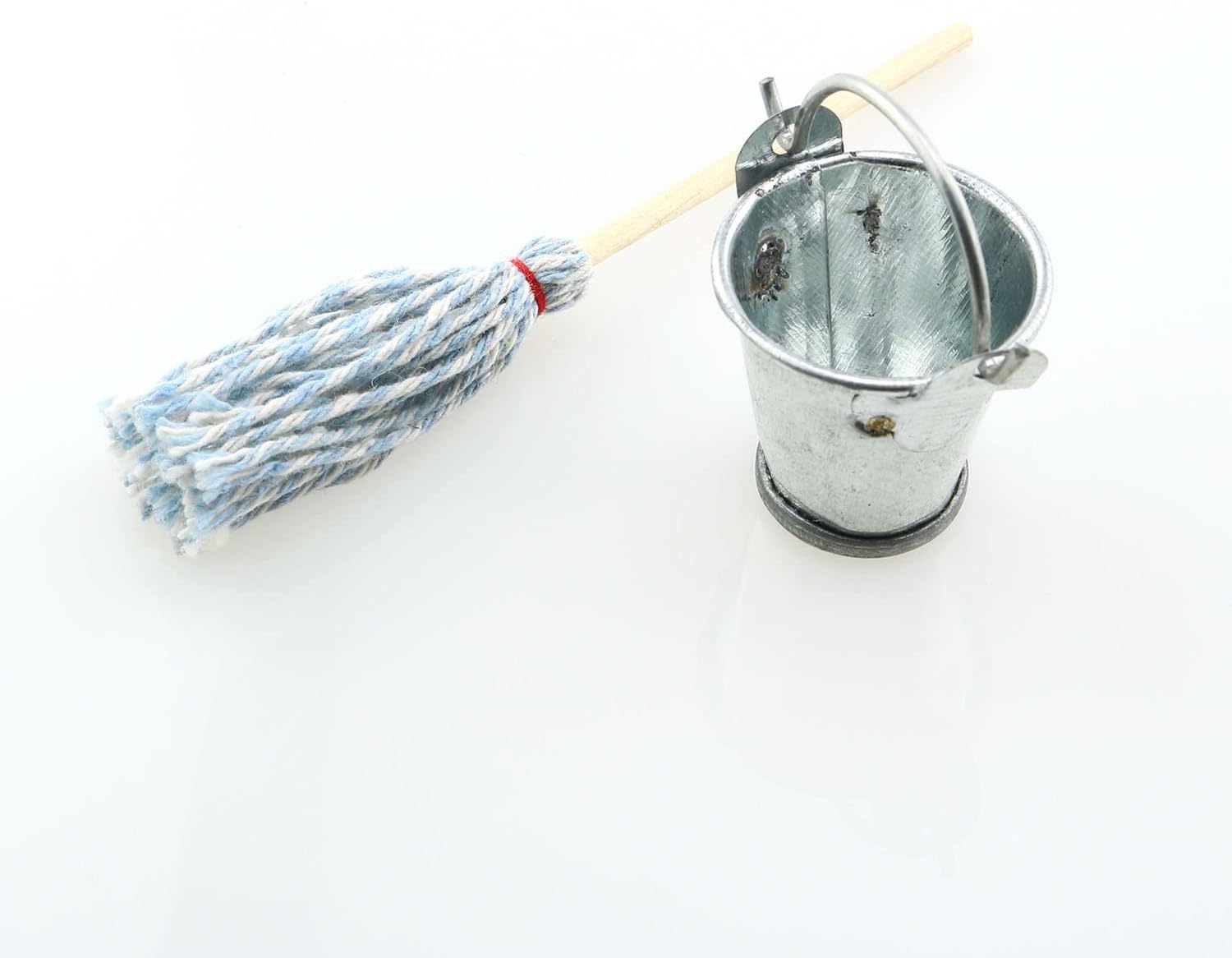 TAODAN Mini Floor Mop with Galvanized Bucket 112 Scale 1