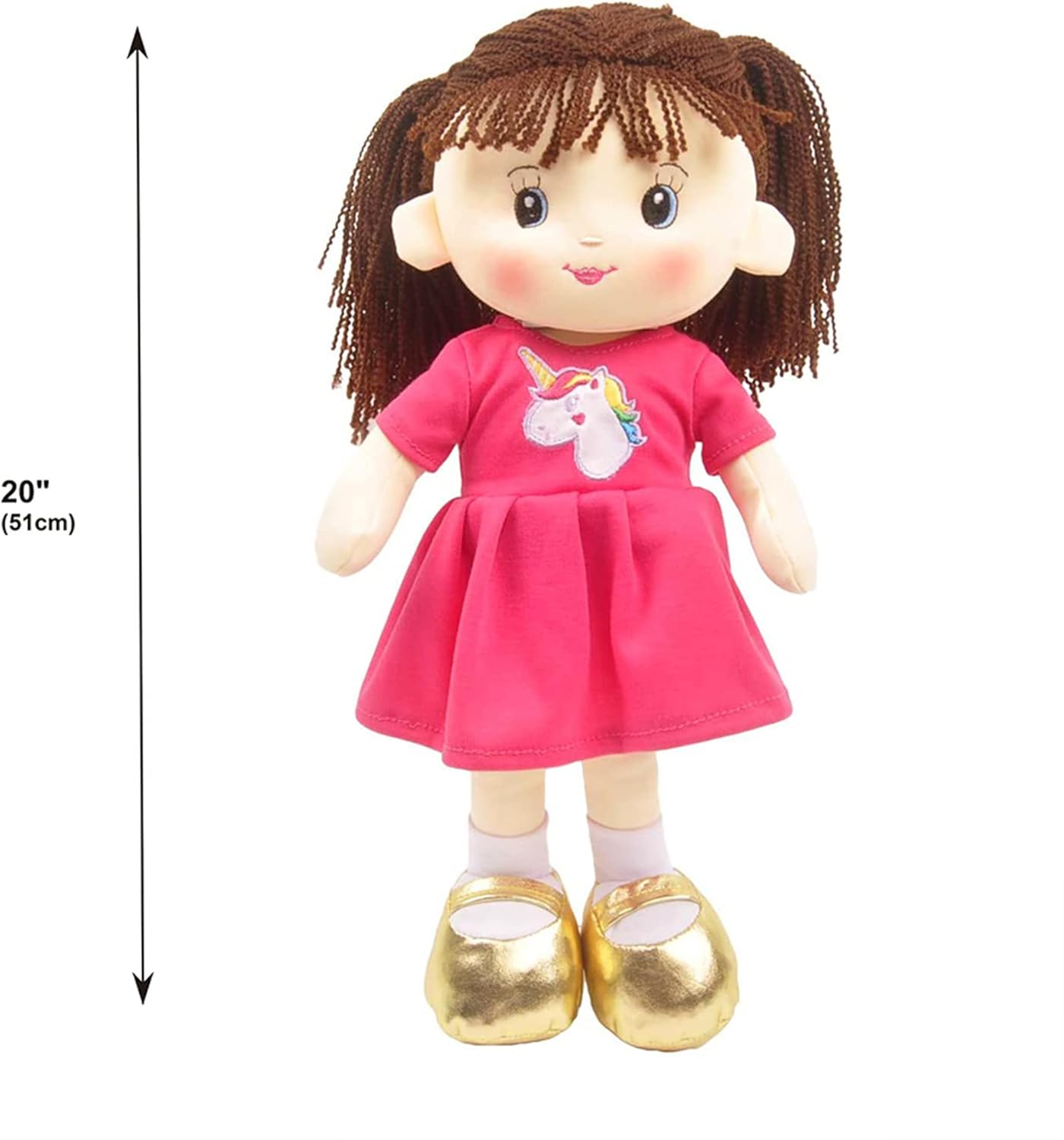 Linzy 16 Pink Laura Soft Plush Rag Doll