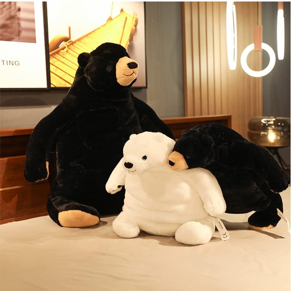 MIAOHAHA Plush Teddy Bear Black 315in Stuffed Animal