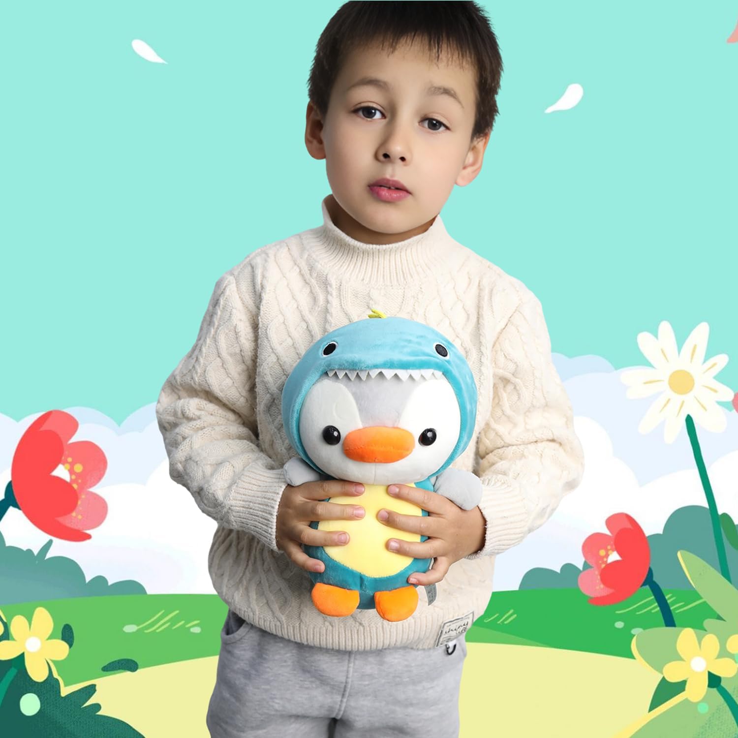 Dinosaur Costume Penguin Plush Toy 10 Inch