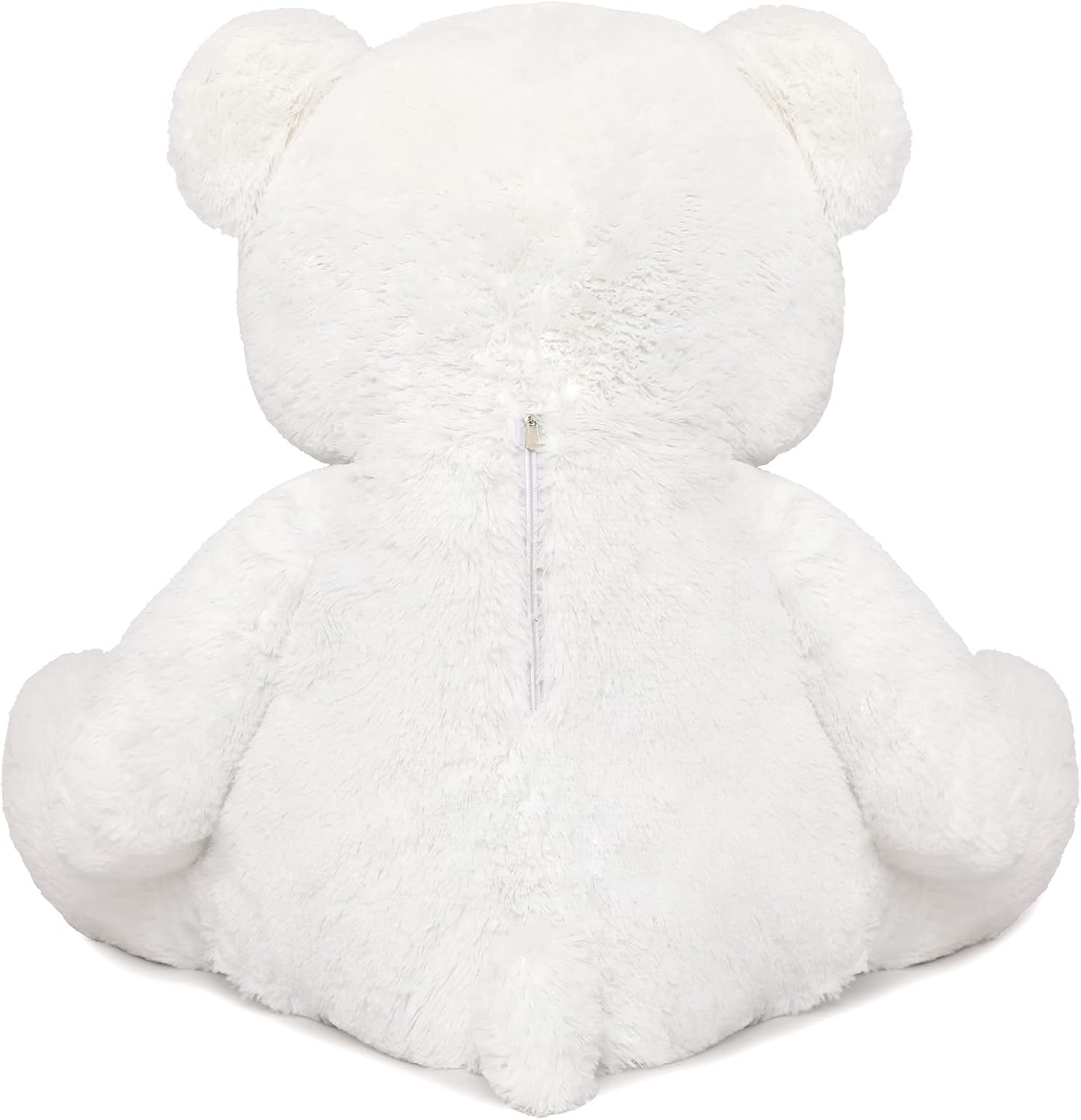 MorisMos 40 Inch White Teddy Bear Plush Toy