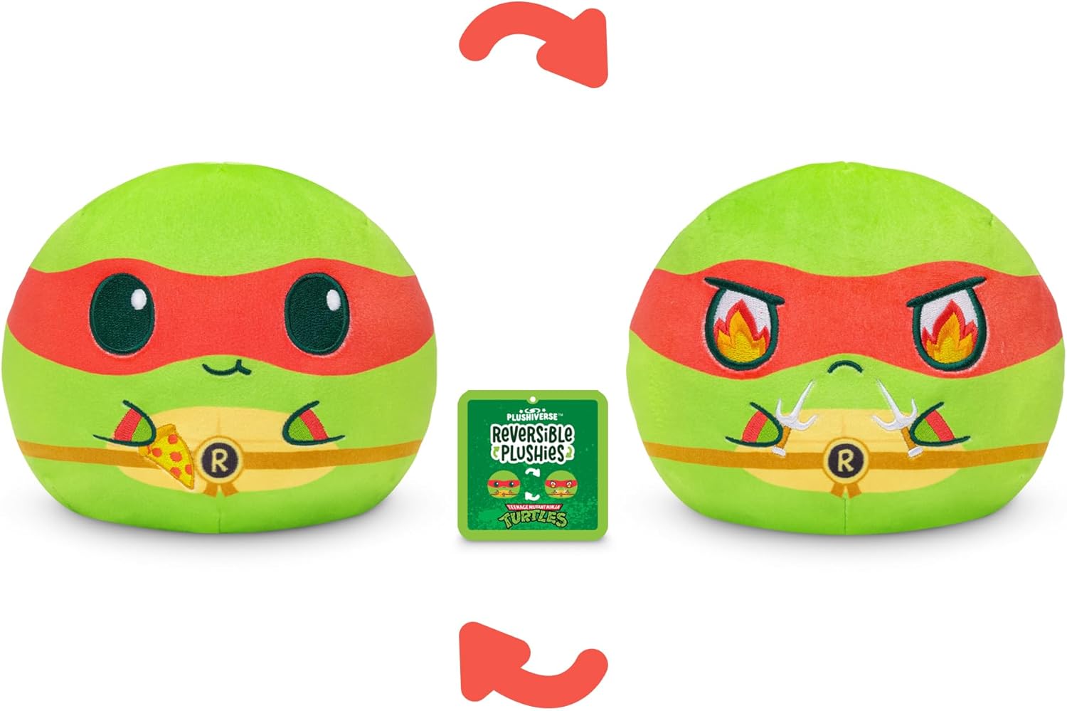 TeeTurtle Raphael Reversible Plushie - 6 Inch Cute Kawaii Stuffed Animal