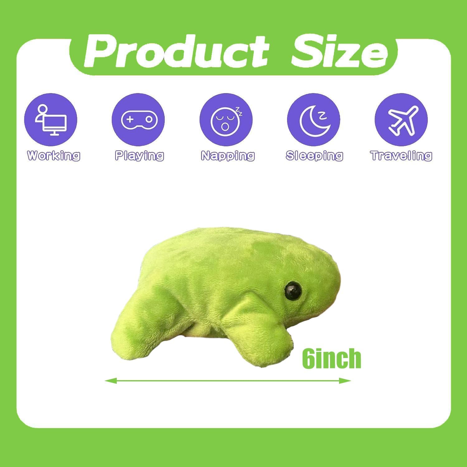 Baby Bean Frog Plush 7 Inch Cute Soft Fluffy Stuffed Animal