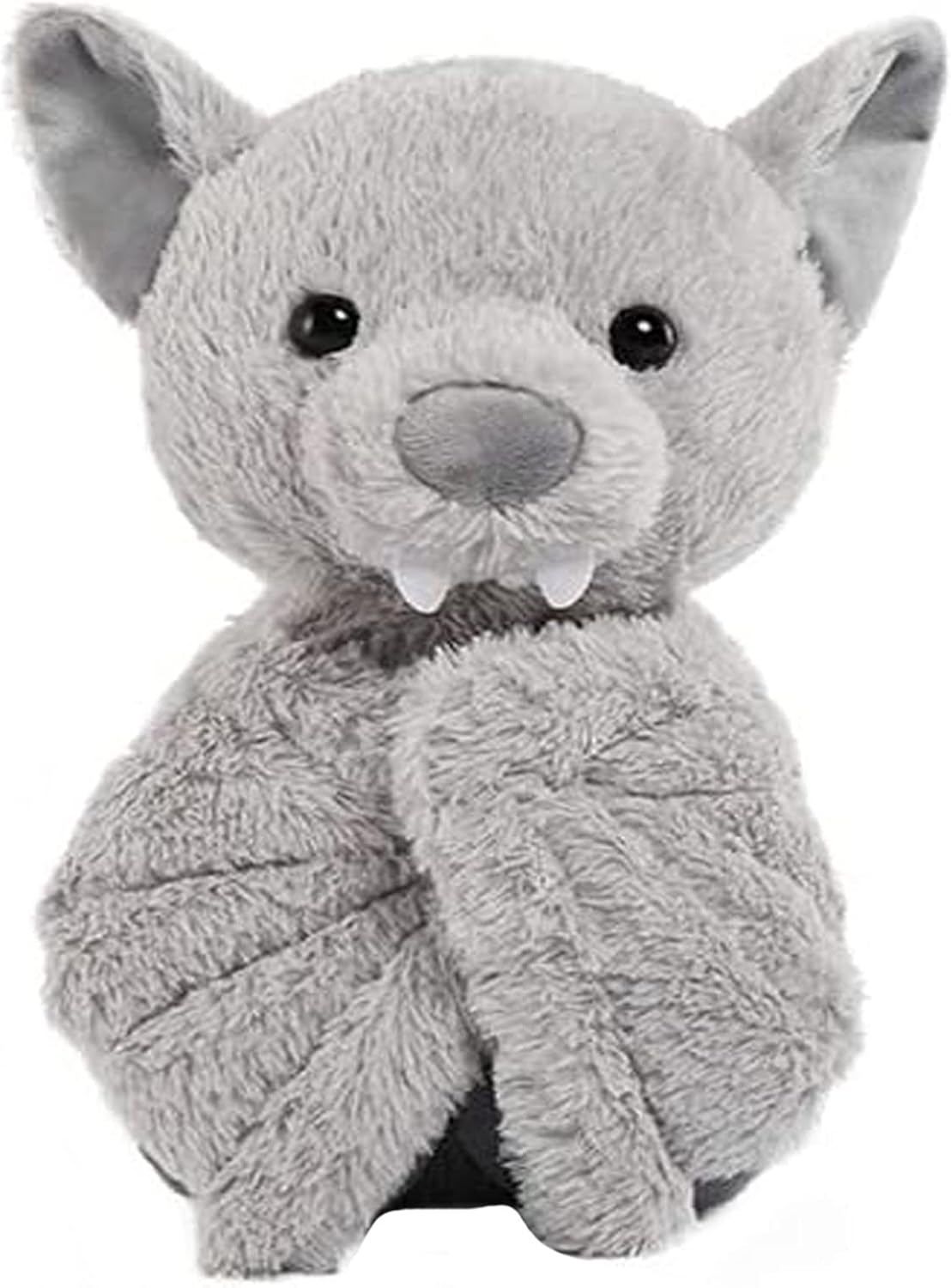 AngelGift Cuddly 11-Inch Grey Plush Bat Stuffed Animal Toy