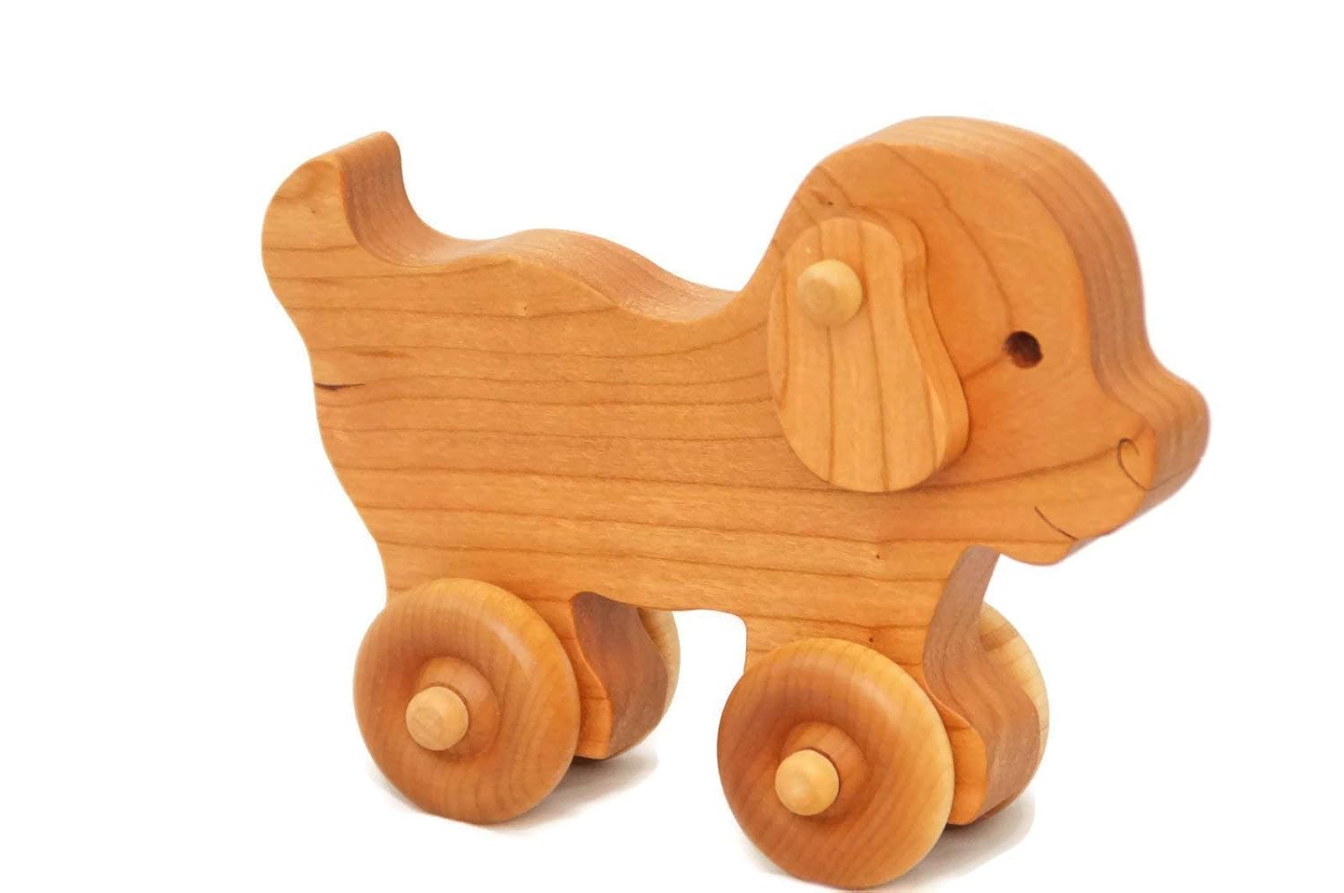 Wooden Toy Puppy Car Little Wooden Wonders