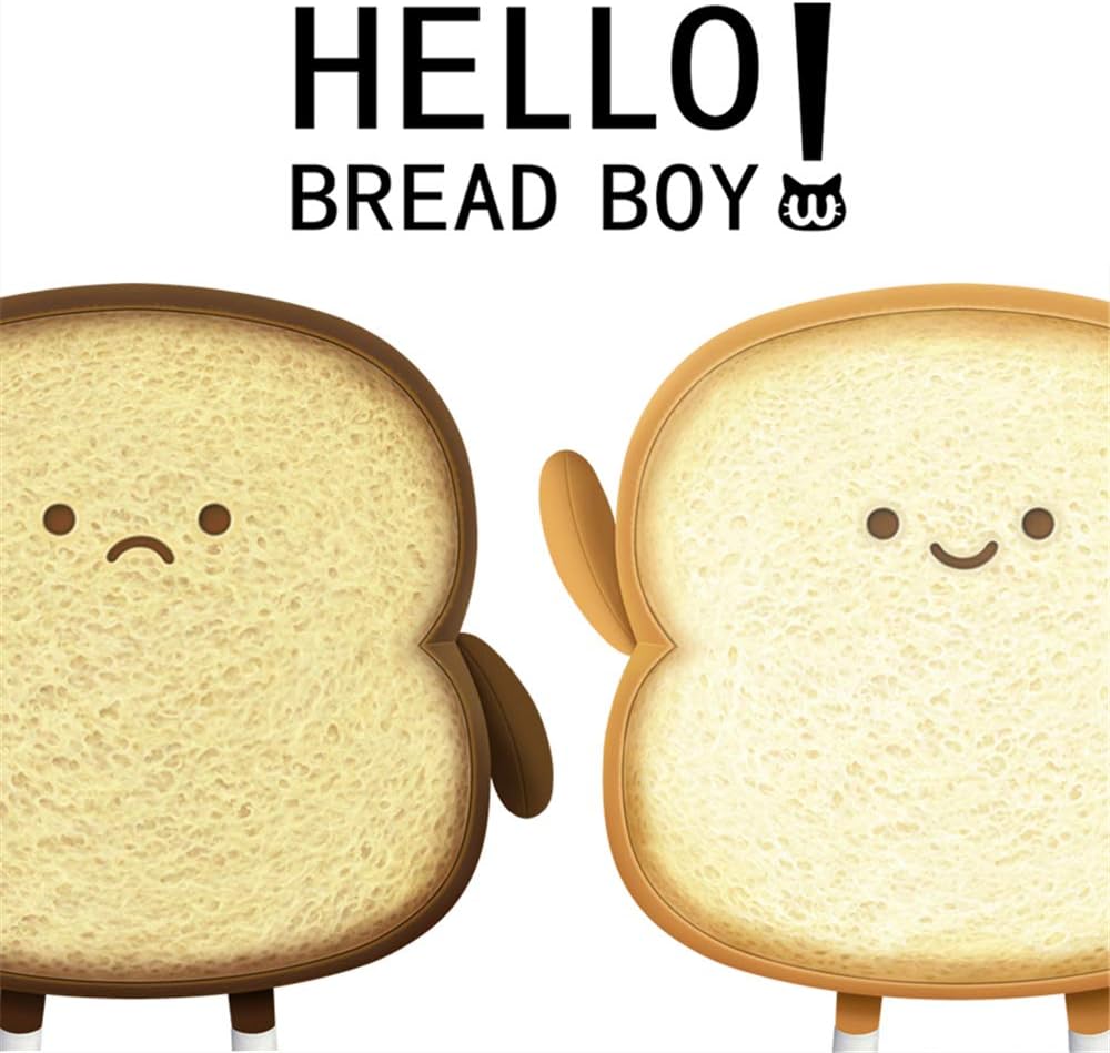 Funny Toast Bread Plush Pillow Toy for Home Relaxation