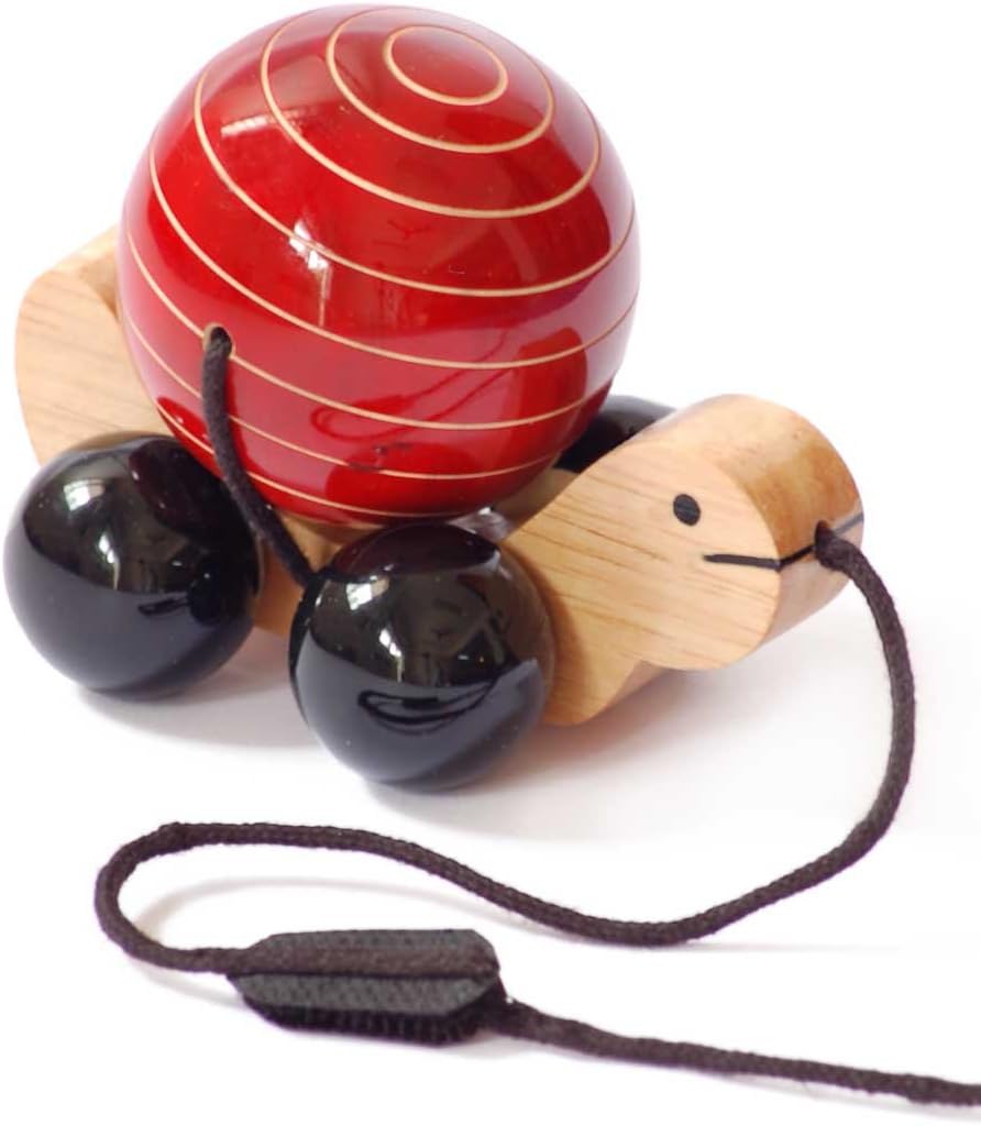 Tuttu Turtle Wooden Pull Toy for Toddlers