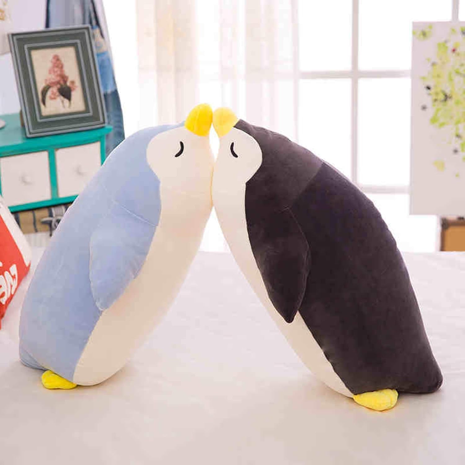 DENTRUN Penguin Plush Stuffed Animals 2244 Inch Blue