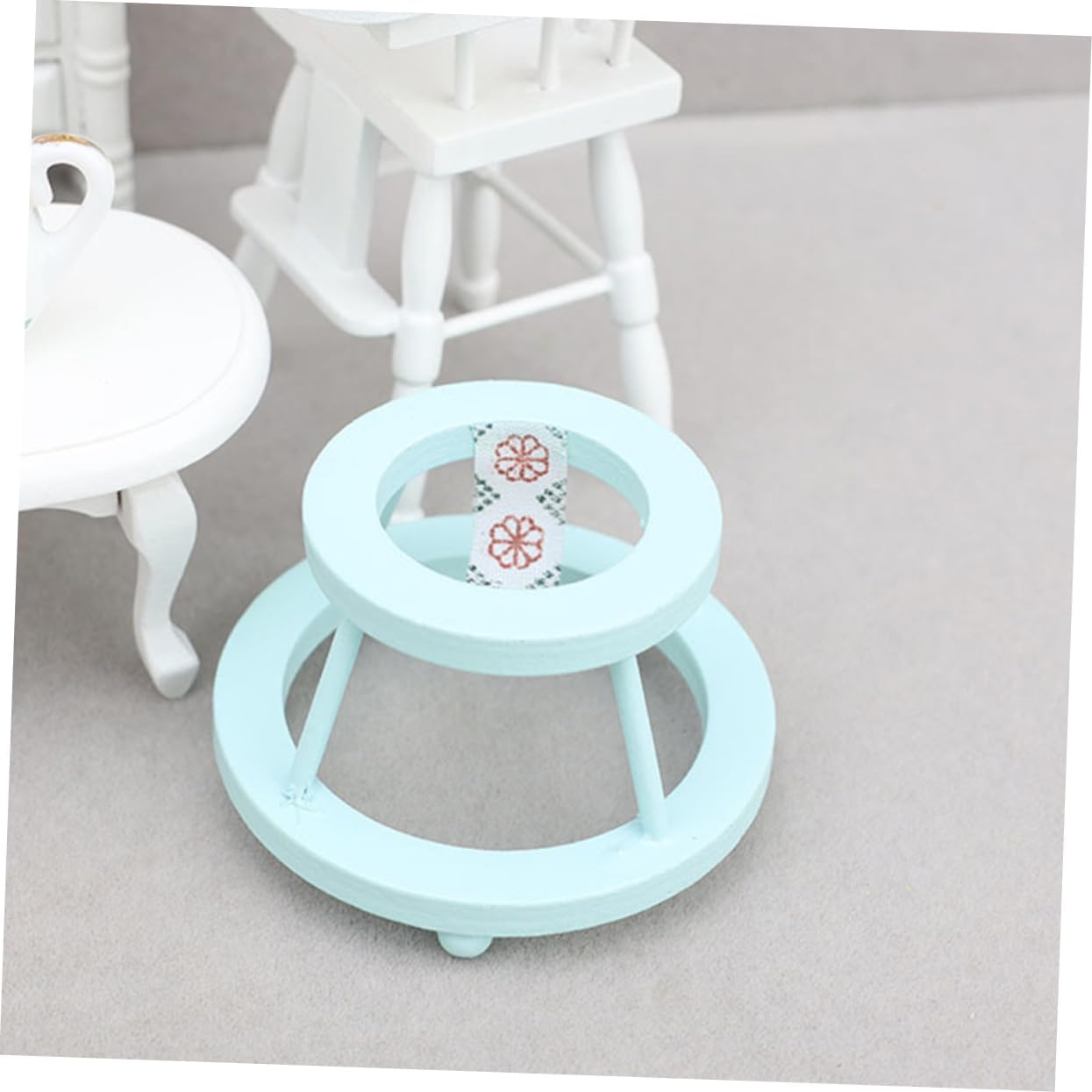 VICASKY 12in1 Mini Baby Wooden Furniture Set for Boys and Girls